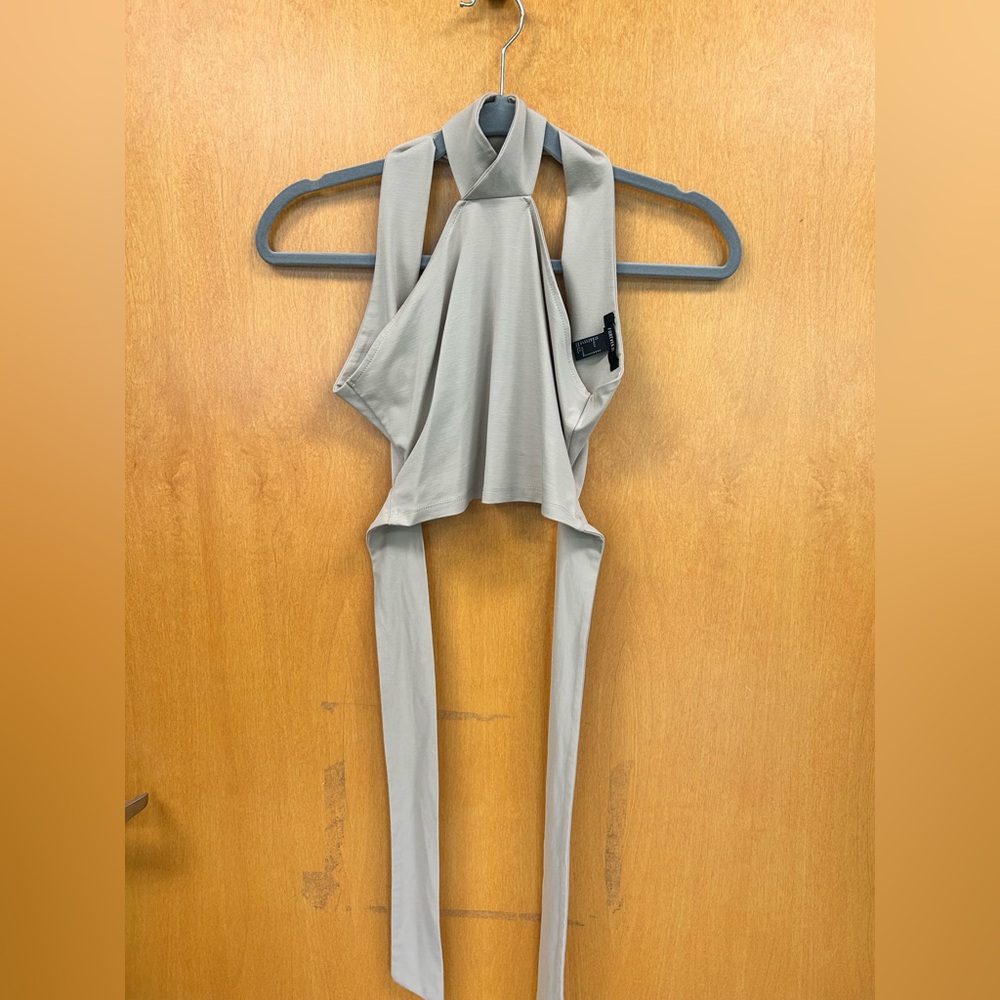 Forever 21 Light Beige Halter Wrap Top